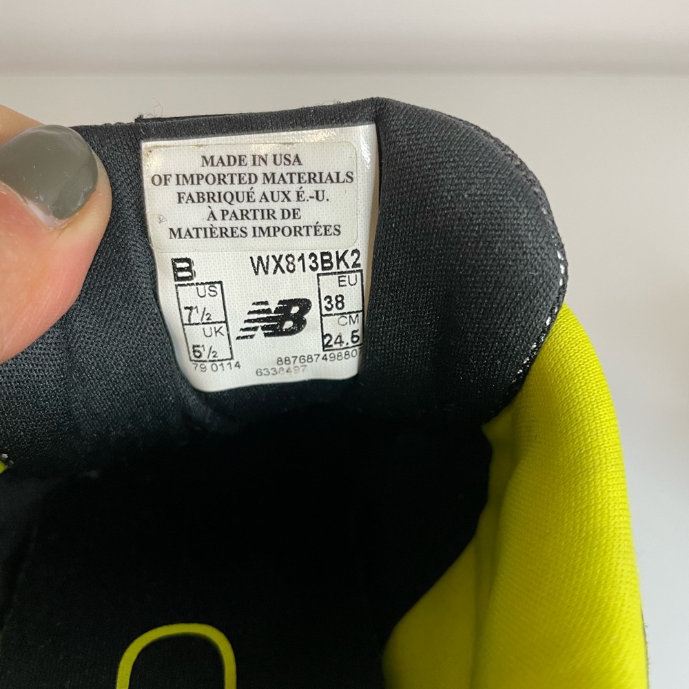New Balance 813 Womens Shoes Size 7.5 B Black White Sneakers Athletic Running - Picture 9 of 9
